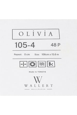 kumaş tüvit dokulu düz silinebilir duvar kağıdı 105-4 | wallert olivia, krem bej, kağıt taban taban + vinil kaplama - 16.5 m²
