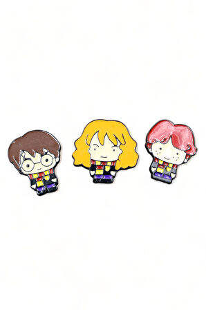 105 51 Mineli Harry Potter Hermione Ron Rozet 3'lü Set