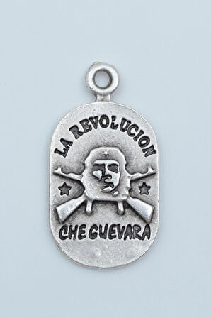 Devrim - Che Guevara Gümüş Kaplama Kolye Ucu