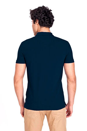 Erkek Polo Yaka Tişört Lacivert %100 Pamuk Slim Fit POLO T-SHİRT NCS JEANS 1055