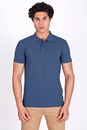 Erkek Polo Yaka Tişört Granit %100 Pamuk Slim Fit POLO T-SHİRT NCS JEANS 1055