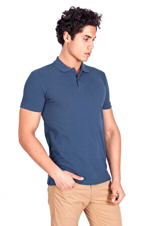 Erkek Polo Yaka Tişört Granit %100 Pamuk Slim Fit POLO T-SHİRT NCS JEANS 1055