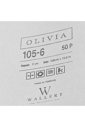kumaş tüvit dokulu düz silinebilir duvar kağıdı 105-6 | wallert olivia, krem bej, kağıt taban taban + vinil kaplama - 16.5 m²