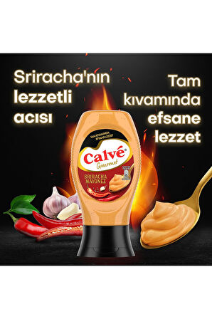 Calve Gurme Mayonez Serisi Sriracha Mayonez 240g X2 Adet