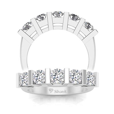 0,70 Karat Pırlanta Beştaş Yüzük