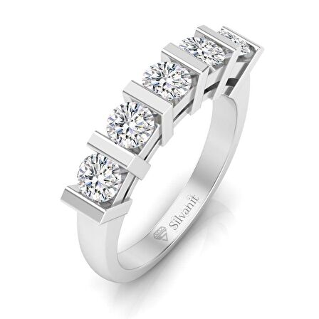 0,70 Karat Pırlanta Beştaş Yüzük