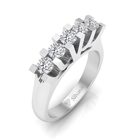 0,60 Karat Pırlanta Beştaş Yüzük