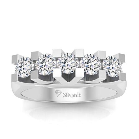 0,60 Karat Pırlanta Beştaş Yüzük