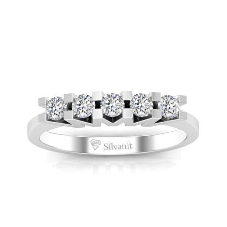 0,30 Karat Pırlanta Beştaş Yüzük