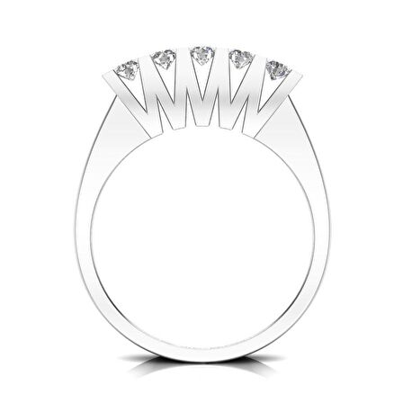 0,30 Karat Pırlanta Beştaş Yüzük