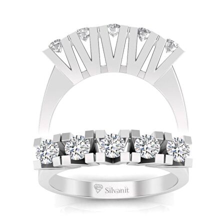 0,60 Karat Pırlanta Beştaş Yüzük