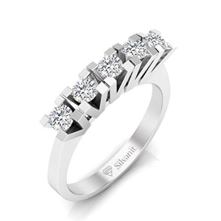 0,60 Karat Pırlanta Beştaş Yüzük