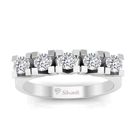 0,60 Karat Pırlanta Beştaş Yüzük