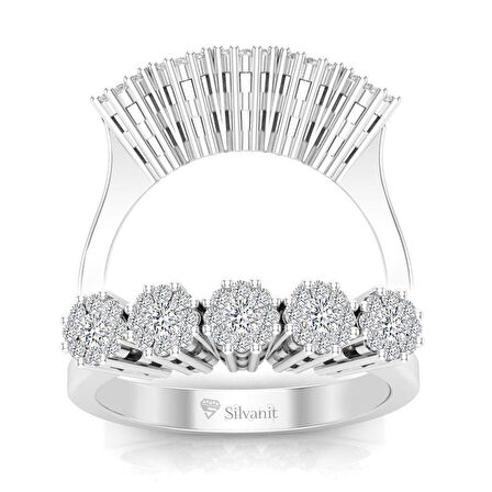 0,26 Karat Pırlantalı Beştaş Yüzük