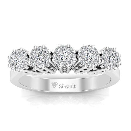 0,26 Karat Pırlantalı Beştaş Yüzük