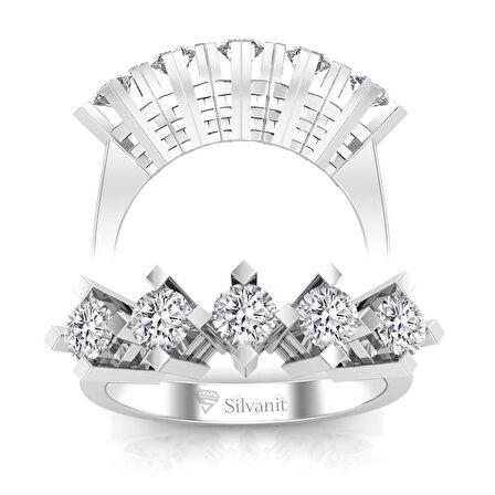 1,25 Karat Pırlanta Beştaş Yüzük