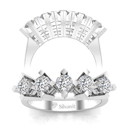 1,25 Karat Pırlanta Beştaş Yüzük