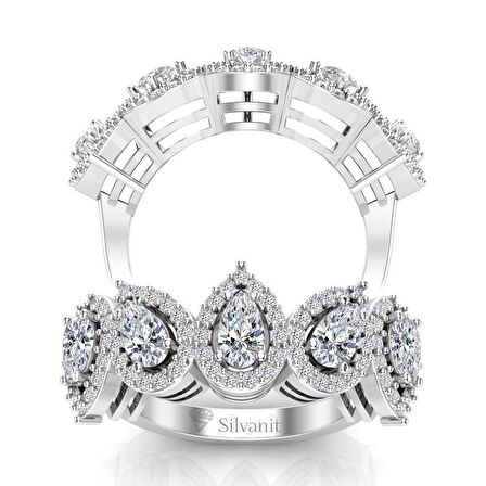 1,20 Karat Pırlanta Damla Beştaş Yüzük