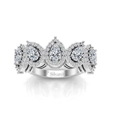 1,20 Karat Pırlanta Damla Beştaş Yüzük