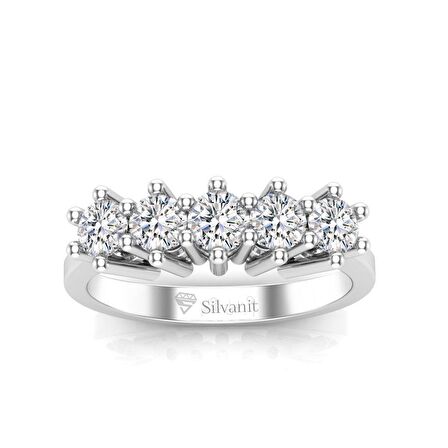 0,80 Karat Pırlanta Beştaş Yüzük