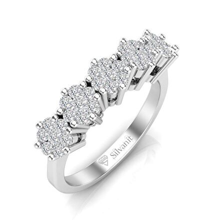 0,60 Karat Pırlanta Beştaş Yüzük