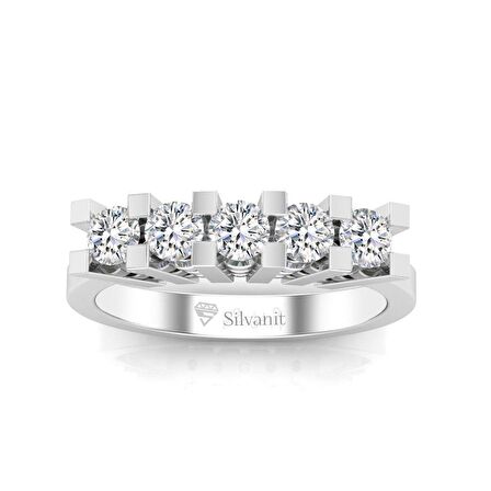 0,50 Karat Pırlanta Beştaş Yüzük