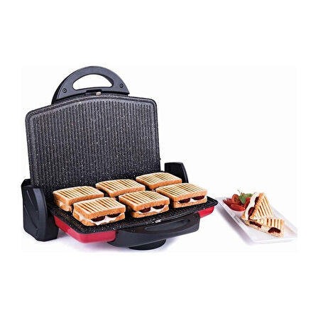 Stilevs Tostzade Granit Tm-060 Izgaralı Tost Makinesi Siyah