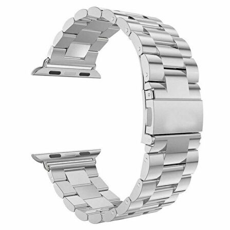 Gpack Apple Watch Uyumlu SE 40 mm Kordon Metal Sıralı Kordon 
