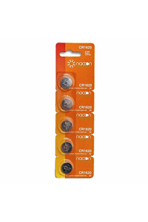 Naccon Cr1620 3v Lithium Pil 5'li Ambalaj
