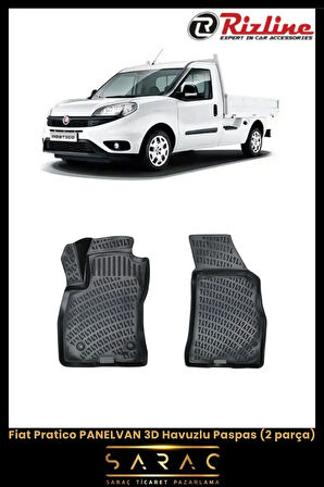 Rizline Fiat Pratico Panelvan 2024 Model 3D Havuzlu Paspas