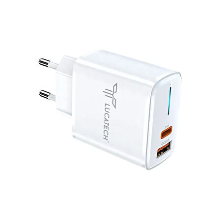 LCTCH LC112 33W USB VE TYPEC BAŞLIK ÇİFT GİRİŞ ŞARJ ADAPTÖRÜ