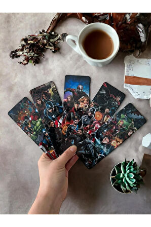 Avengers Yenilmezler Marvel Karakteri 5 Adet Kitap Ayracı Seti