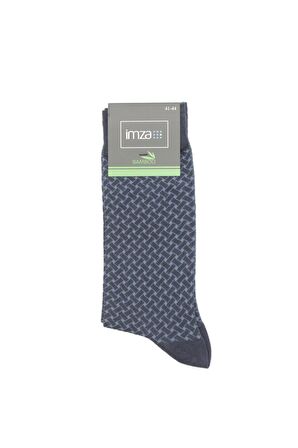 Koyu Lacivert Bambu Desen 3 Soket Çorap 1060240103