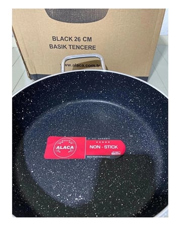  Alaca Black 26 cm. Basık Tencere