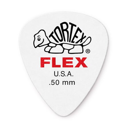 Jim Dunlop 428P050 Tortex Flex Std Nat 12'li Paket Pena (0.50 mm)