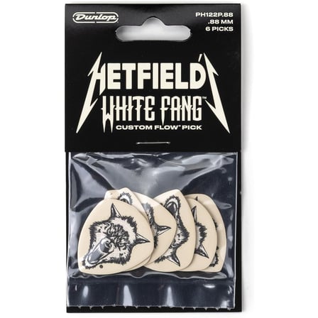 Jim Dunlop PH122P088 White Fang 6'lı Paket Pena (0.88 mm)