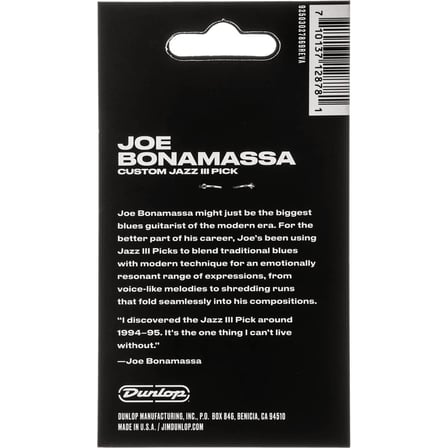 Jim Dunlop PVP121 Joe Bonamassa Jazz III Variety 6'lı Paket Pena