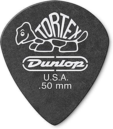 Jim Dunlop 482P.50 Tortex Pitch Black Jazz III 12li Pena Seti (0.50mm)