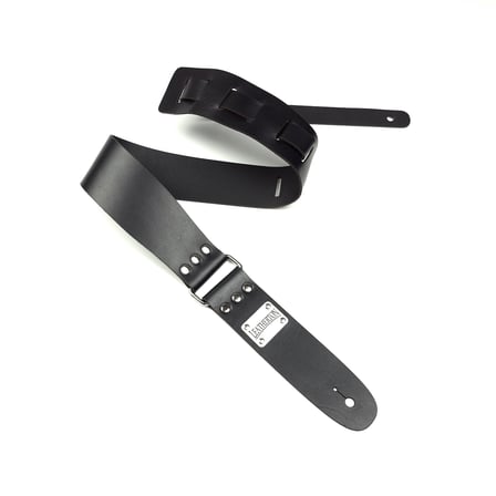 Leatherton Stinger Hakiki Deri Gitar Askısı (Siyah)