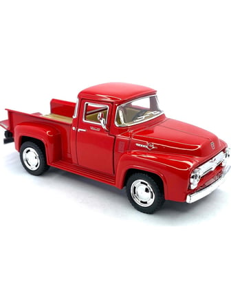 Kinsmart 1956 Ford F - 100 Pickup Çek Bırak 5inch. Lisanslı Model Araba, Oyuncak Araba 1:38 Kırmızı