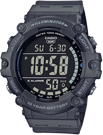 Casio AE-1500 DW-391 W-737 WS-1500 WS-1700 Orijinal Gri Renk Orijinal Saat Kordonu