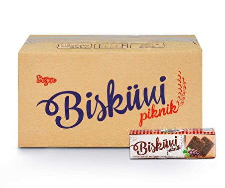 Doğan Kakaolu Piknik Bisküvi 80 Gr. 24 Adet (1 Kutu)