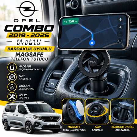 Opel Combo 2019-2026 ve arası uyumlu Araç Içi Premium Telefon Tutucu - Araba Telefon Tutacağı Havalandırma Için