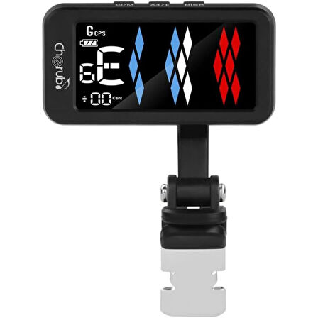 Cherub WST-905Li Flow Tune Şarj Edilebilir Kromatik Clip On Tuner