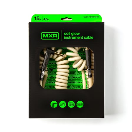 MXR DCICG15R 4.5 Metre Coil Glow Enstrüman Kablosu (Straight - Right Angle)
