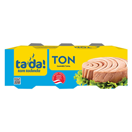 Tada Ayçiçek Yağlı Ton Balığı 3x75 Gr x 6 Adet