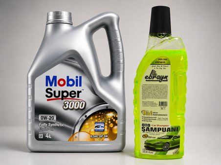 MOBİL SÜPER 3000 0W-20 TAM SENTETİK MOTOR YAĞI 4 Litre + Oto Şampuan 1000 ml