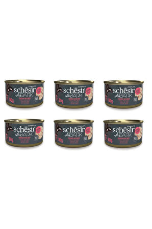 Schesir After Dark Pate Tavuk ve Sığır Etli Kedi Konserve 80 Gr. X 6 Adet