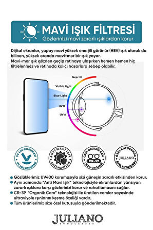 1064 C7 49 Polo Exchange Mavi Işık Koruyucu Gözlük