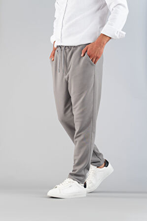 Erkek Pantolon Beli Lastikli  Slim Fit Esnek Likralı Basic Pamuklu Jogger